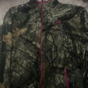 Mossy Oak Forest Camo Ski Jacket with Pink Accents